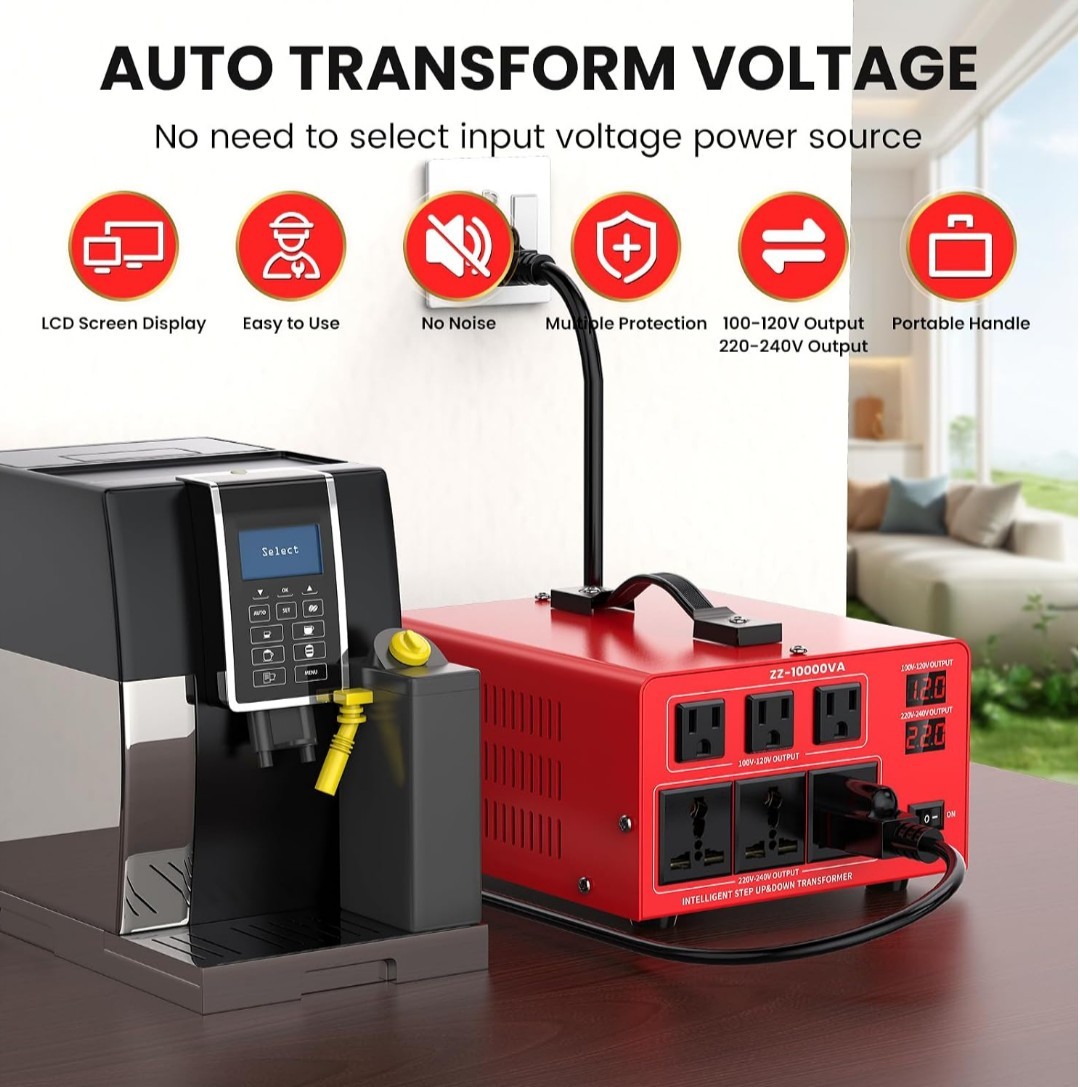 DA-10000VA Voltage Converter Transformer Heavy Duty Step Up / Down 220V-110V New