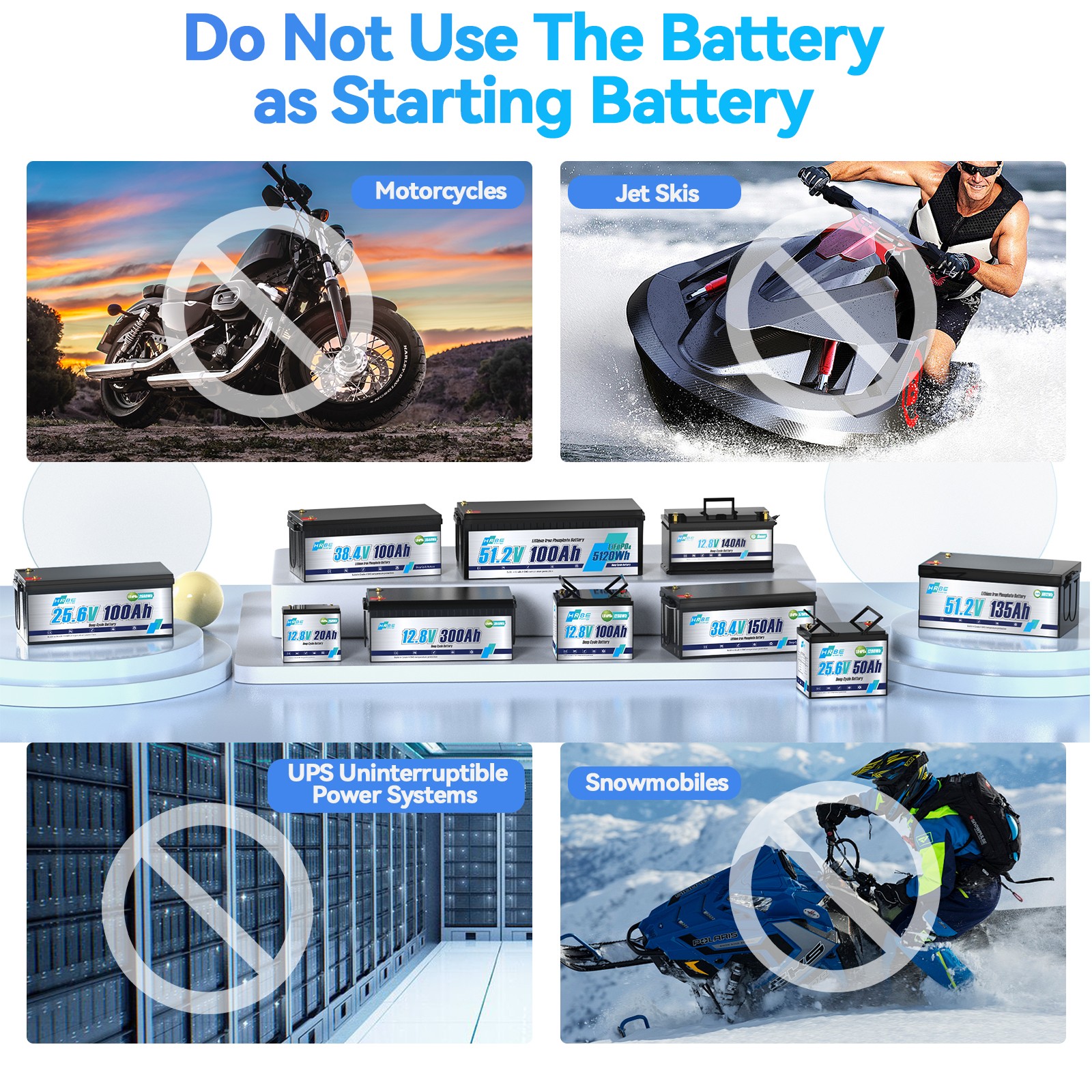 12V 230Ah Bluetooth Low Temp LiFePO4 Lithium Battery 3840WH For RV Marine Solar