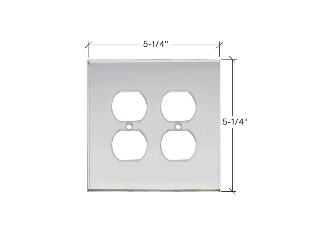 FHC MP6C Clear Double Duplex Glass Mirror Plate