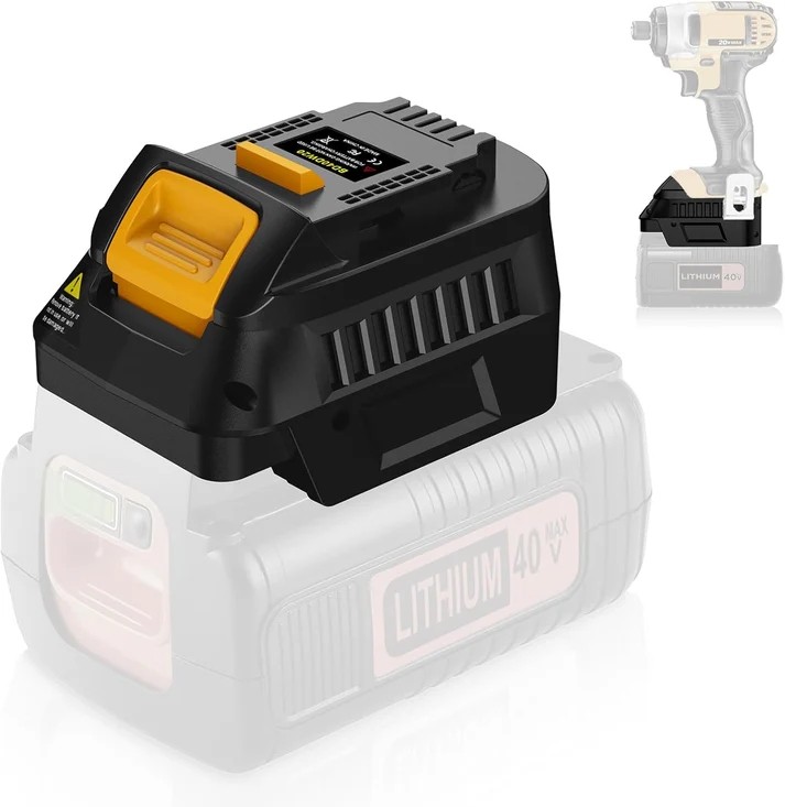 for Black and Decker 40V to for De-walt Battery Adapter