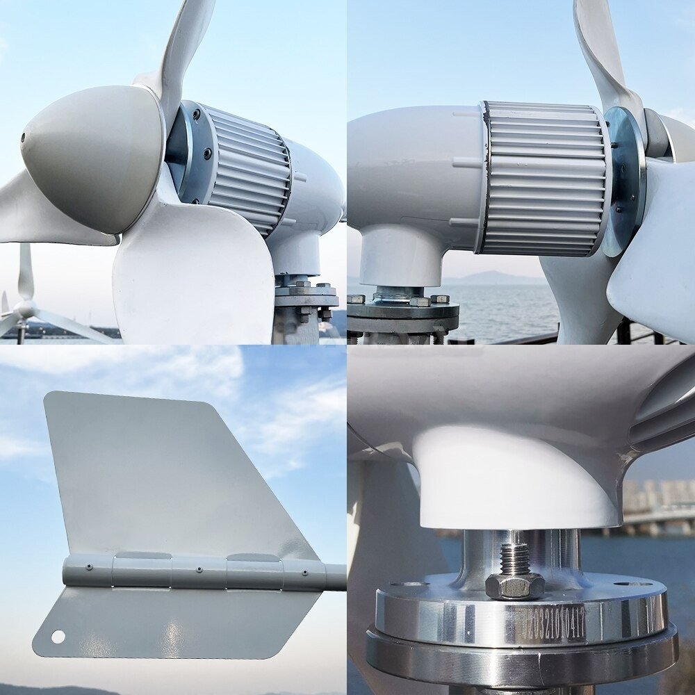2000W 24V-48V Wind Turbine Windmill Wind Power Generator 2KW & MPPT Controller