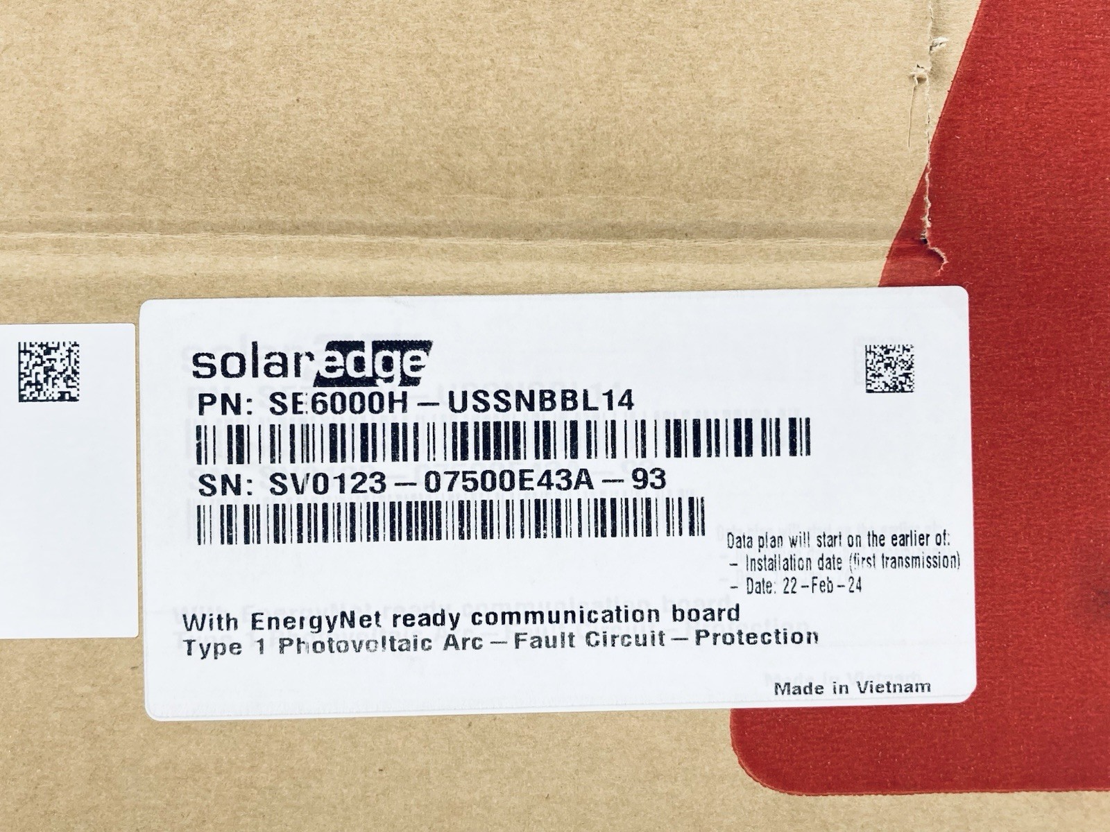 Solaredge SE6000H – USSNBBL14 ENERGY HUB w/ RGM & Consumption Monitoring