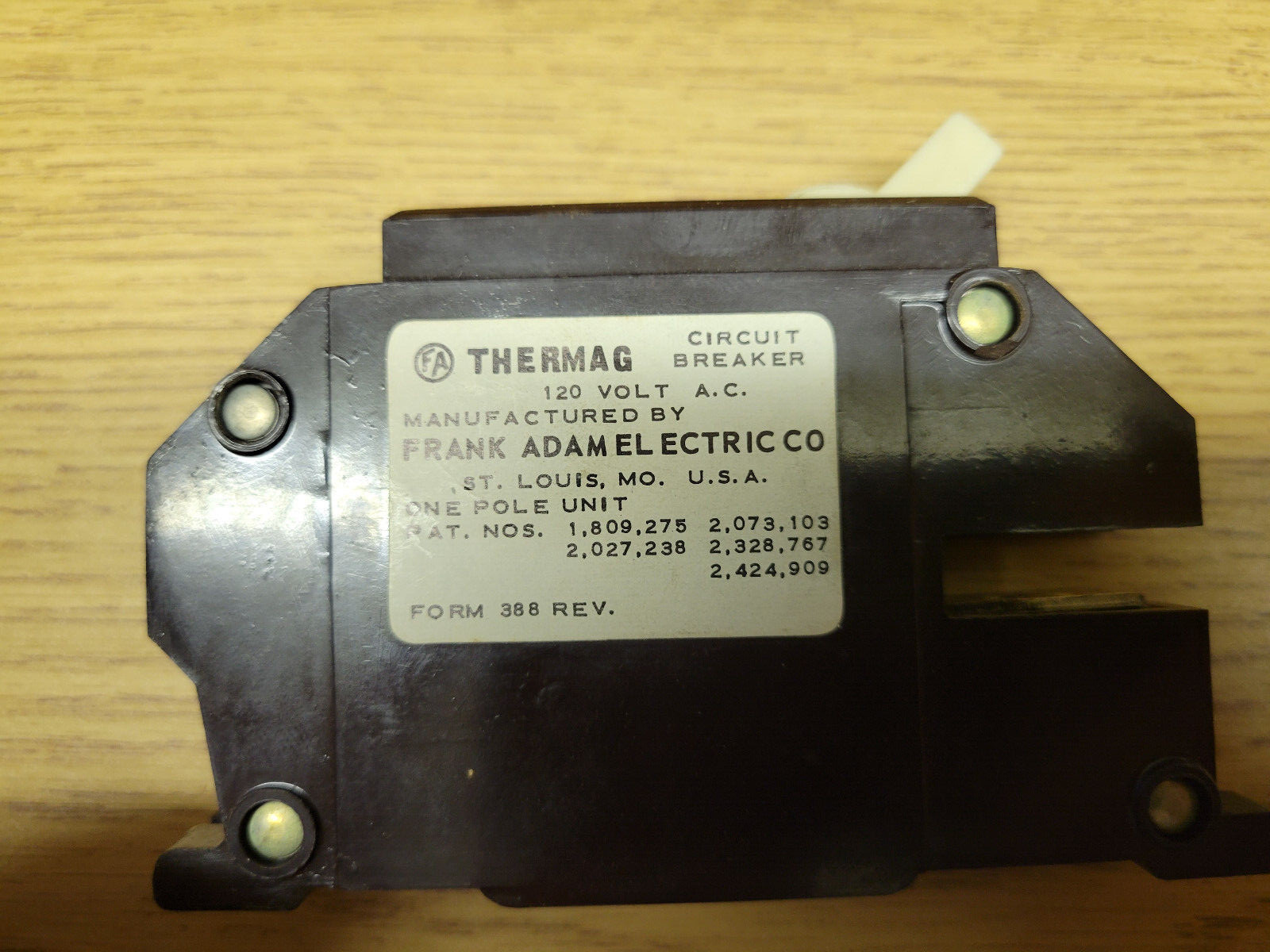 Frank Adam Thermag Type Screw 30A 1P
