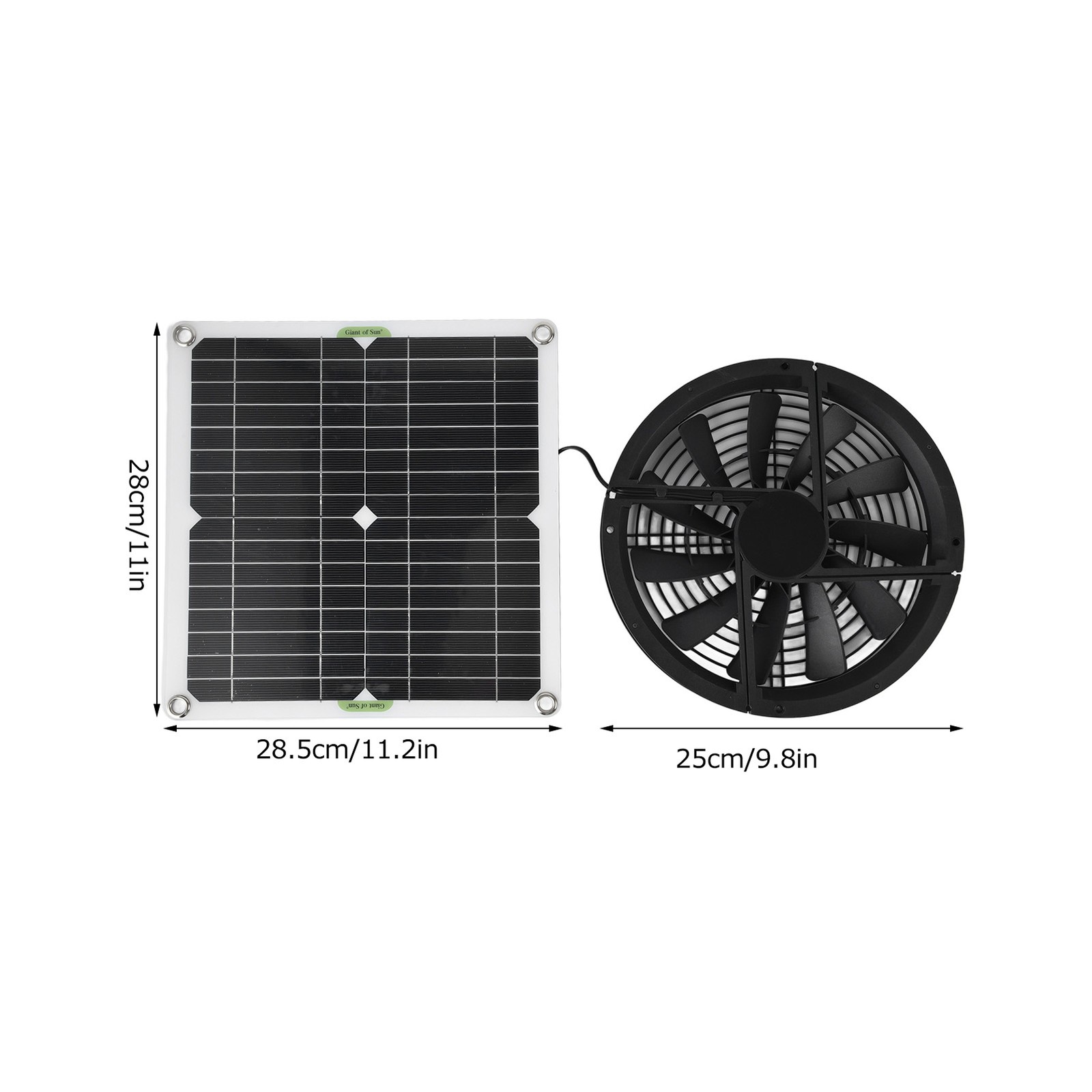 Weatherproof Solar Exhaust Fan Ventilation Fan for Outdoor Small Livestock House