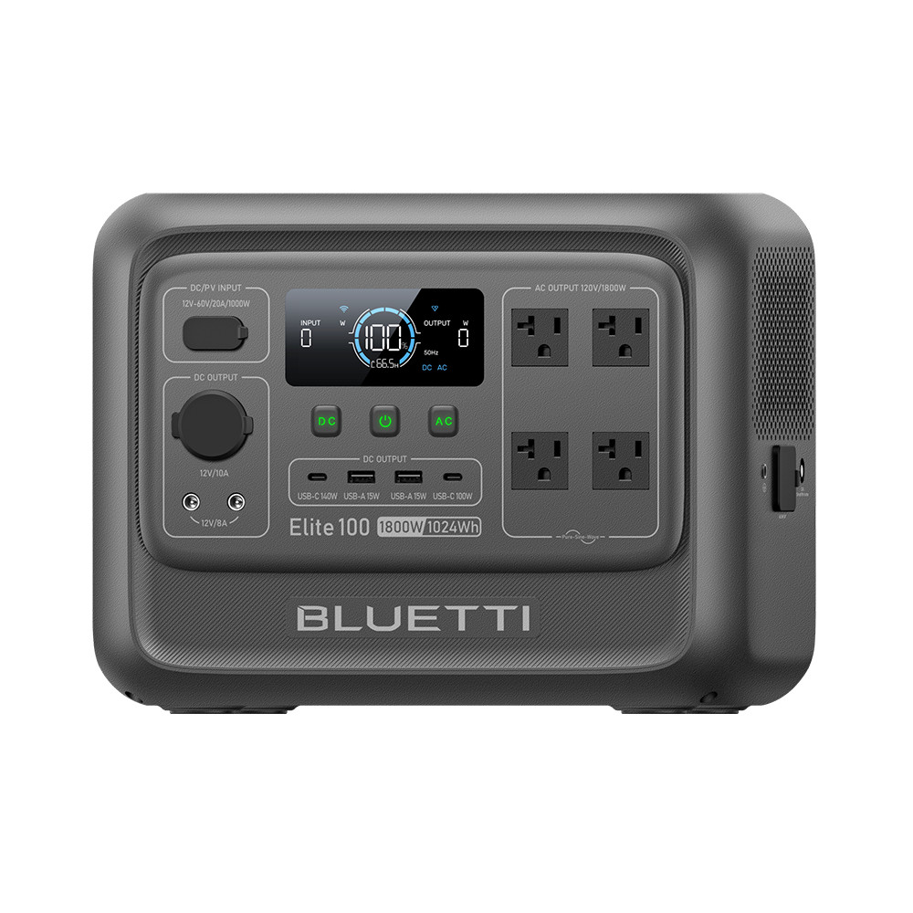 BLUETTI Elite 100 V2 1800W 1024Wh Portable Power Station + 200W Solar Panel Kit