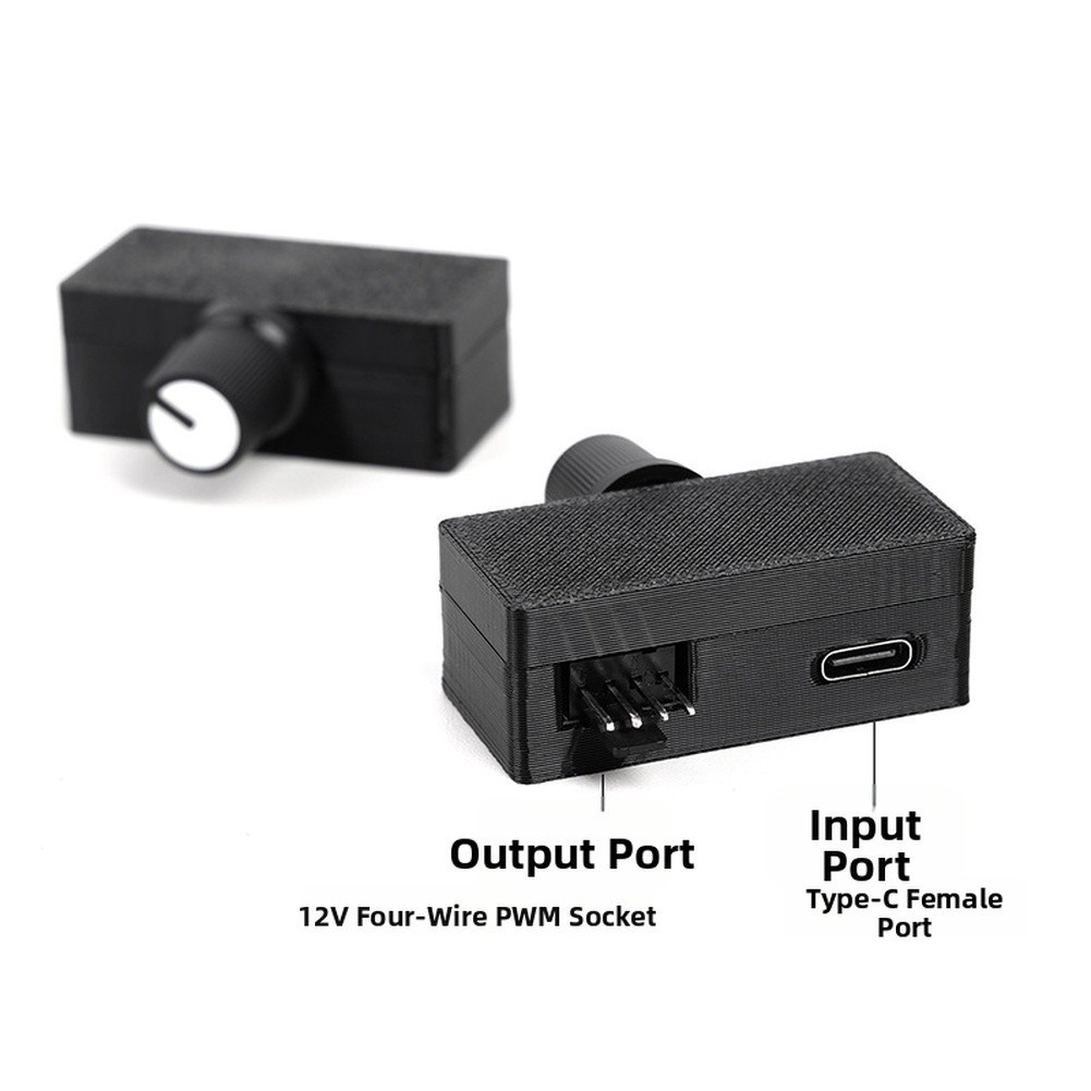 USB-C Powered For Pwm Fan Controller for Desktop and DIY Water Cooling Systems