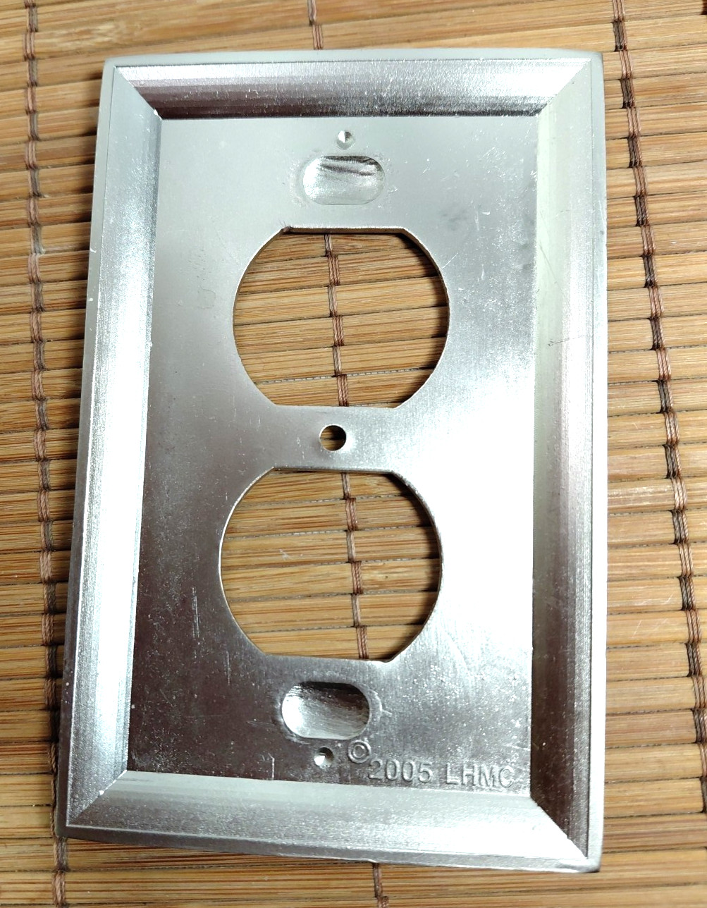 LHMC Outlet Covers Lot of 10 Brushed Nickel Wall Plate 2005 Liberty Silver Color