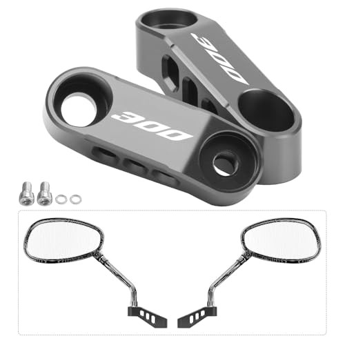 Motorcycle Mirrors Bracket for KLX 300 2021-2024 KLX 300SM 2021-2024 Gray