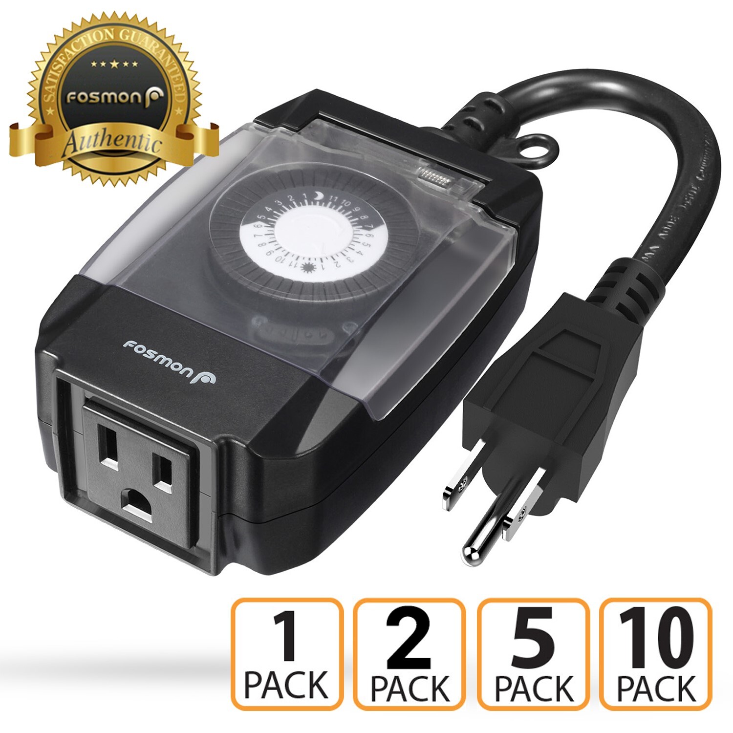 Outdoor Mechanical Outlet Timer 24 Hour Automatic Switch Light Weatherproof