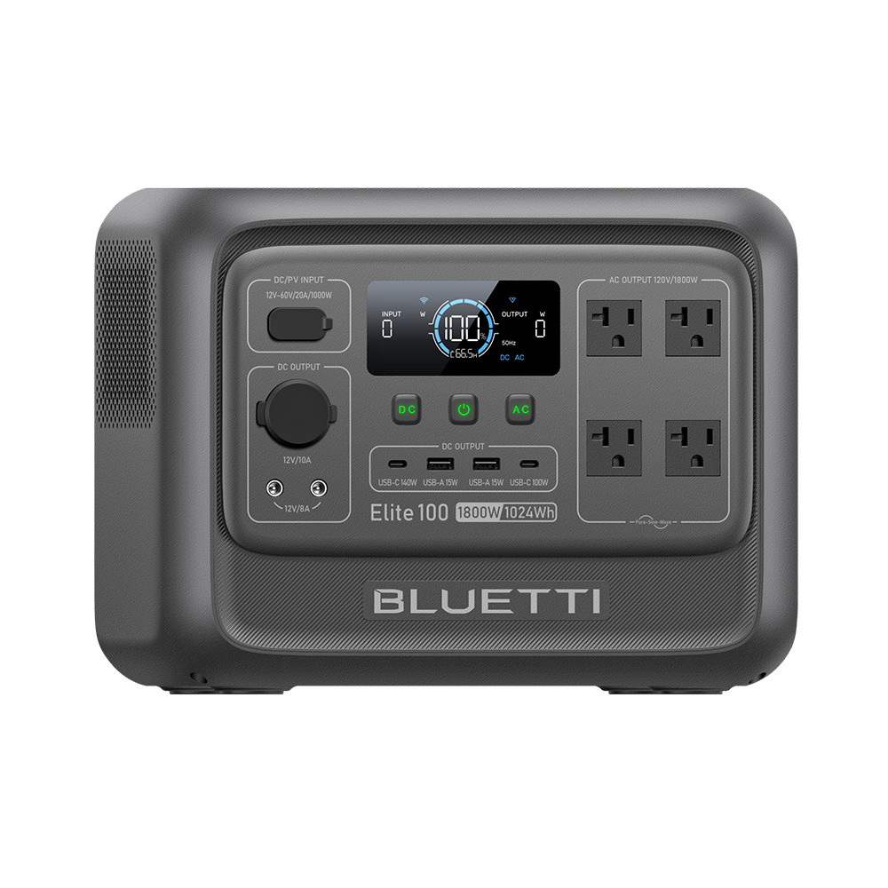 BLUETTI Elite 100 V2 1800W 1024Wh Portable Power Station + 200W Solar Panel Kit