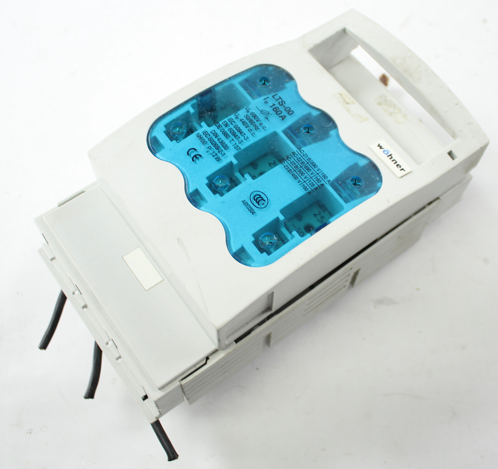 WOHNER 33217 125A NH 000/00C FUSE SWITCH DISCONNECTOR *UT25