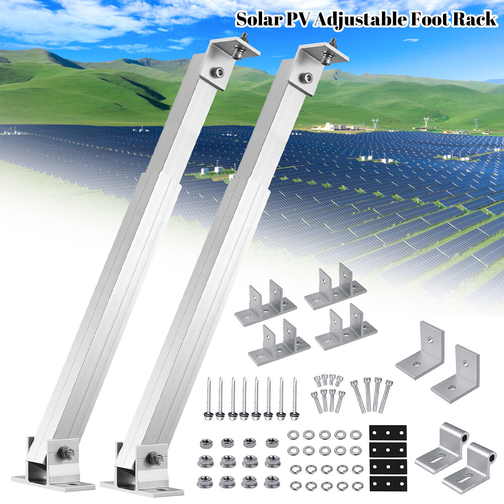 Adjustable Solar Panel Tilt Mounting Kit Universal Roof Aluminum alloy Brackets