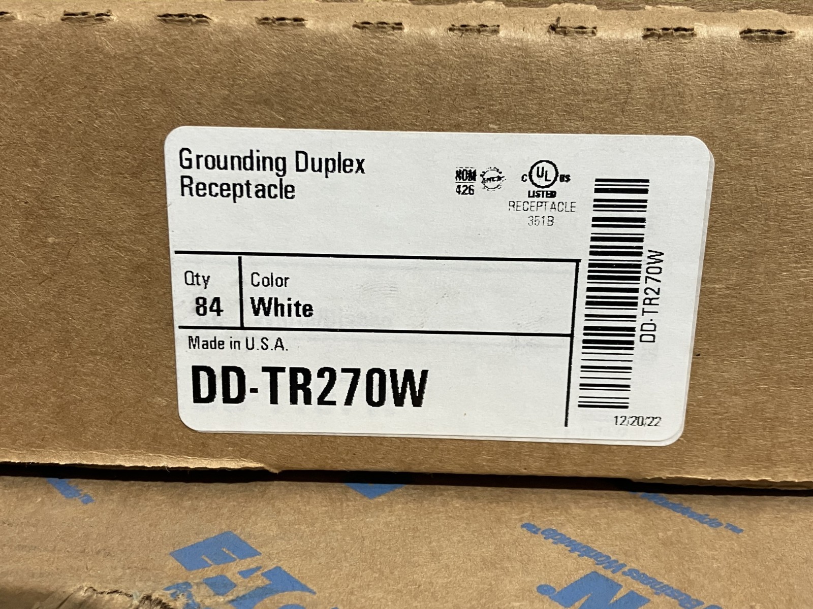 Lot of 10 Eaton TR270W 15A 125V Tamper Resistant Residential Duplex Outlet White