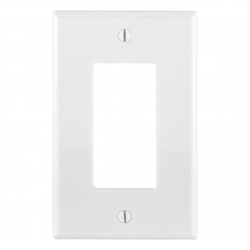 Lot 11 Eaton PJ26W White 1-Gang Mid-Size Single Gang Decorator Wallplate Cover