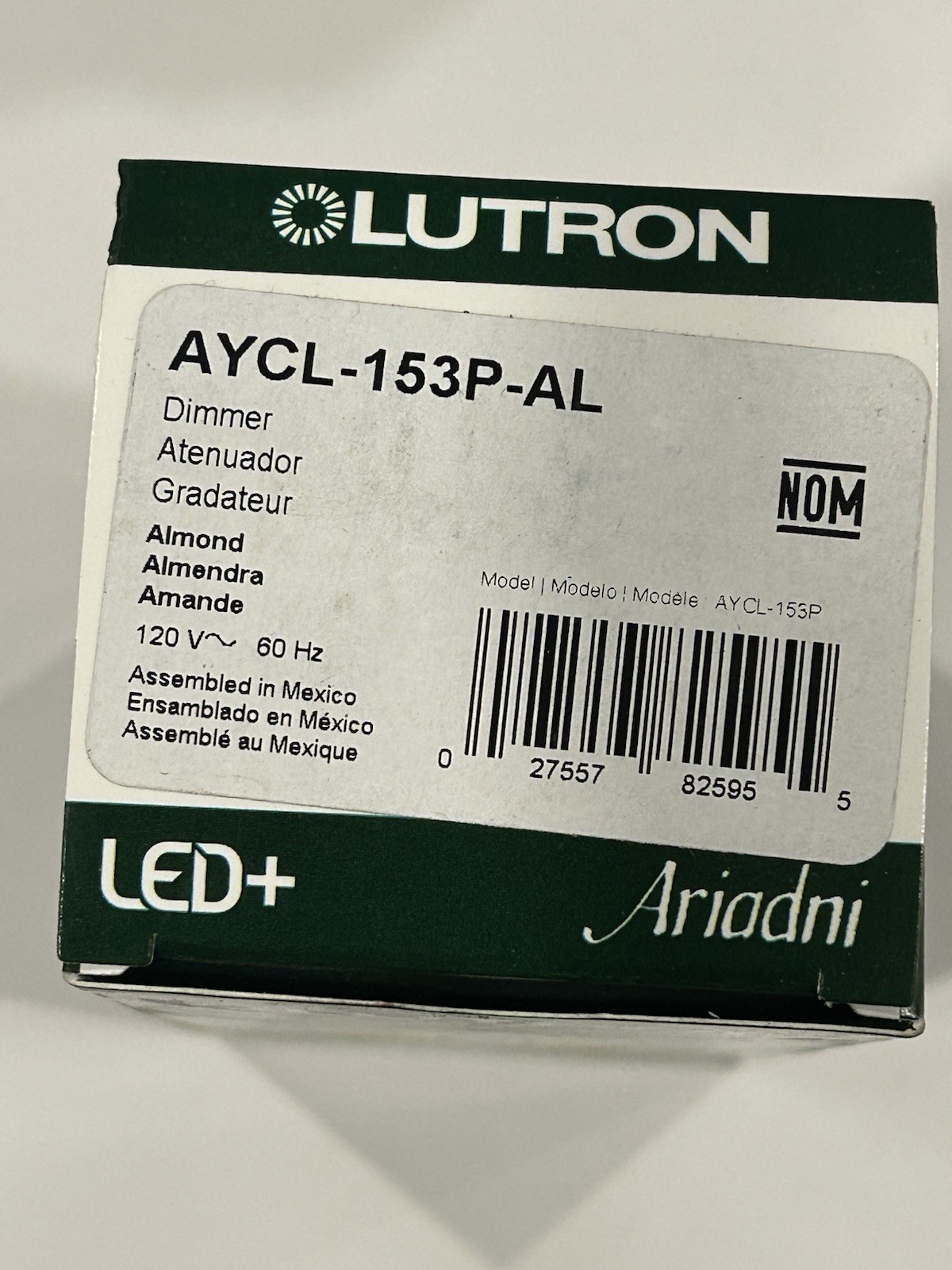LOT OF 3 Lutron Ariadni Toggler LED Dimmer 150W Single Pole/3Way | AYCL-153P-BL