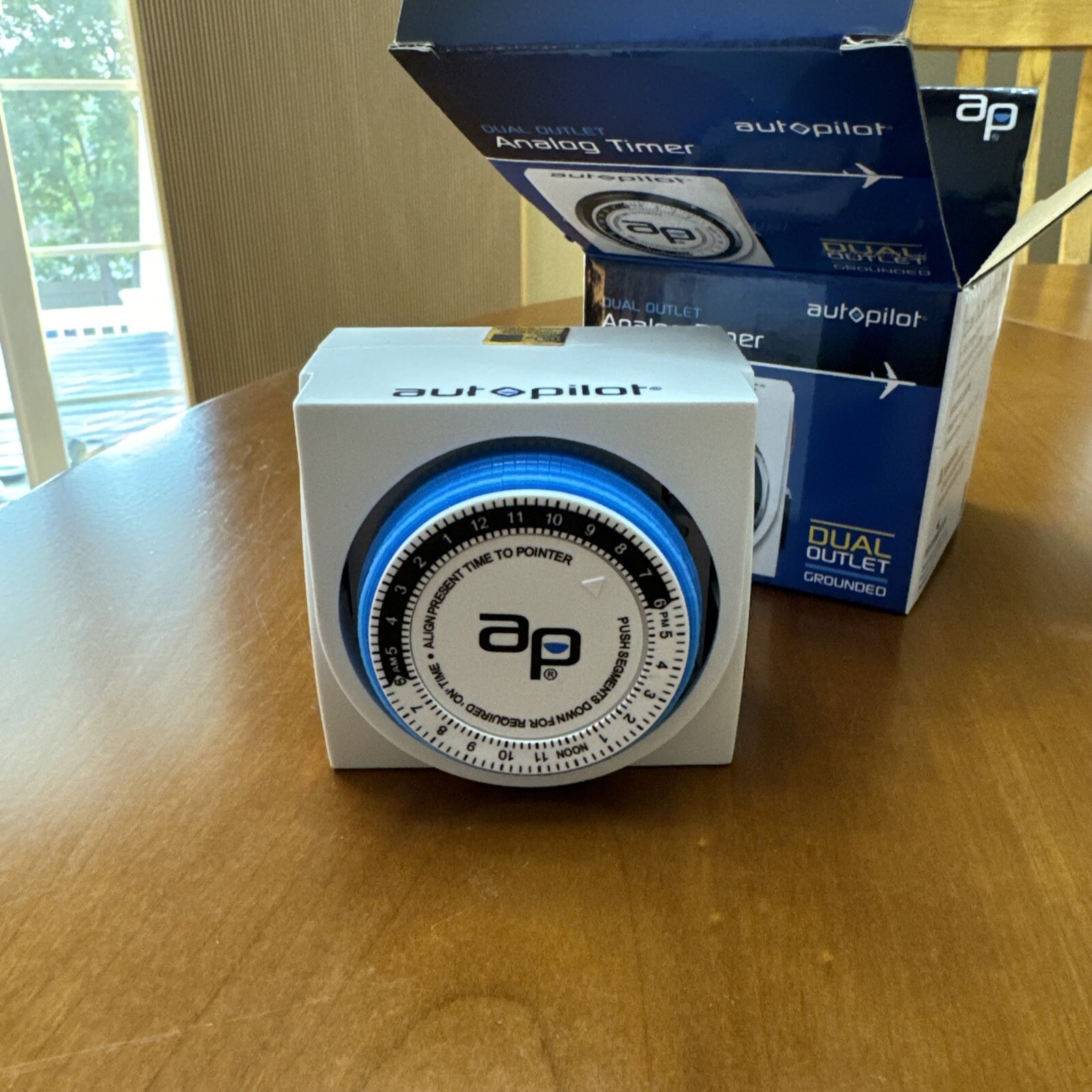 Autopilot Dual Outlet Analog Timer (1875 Watts At 15 Amps, 125 Volts) Brand New!