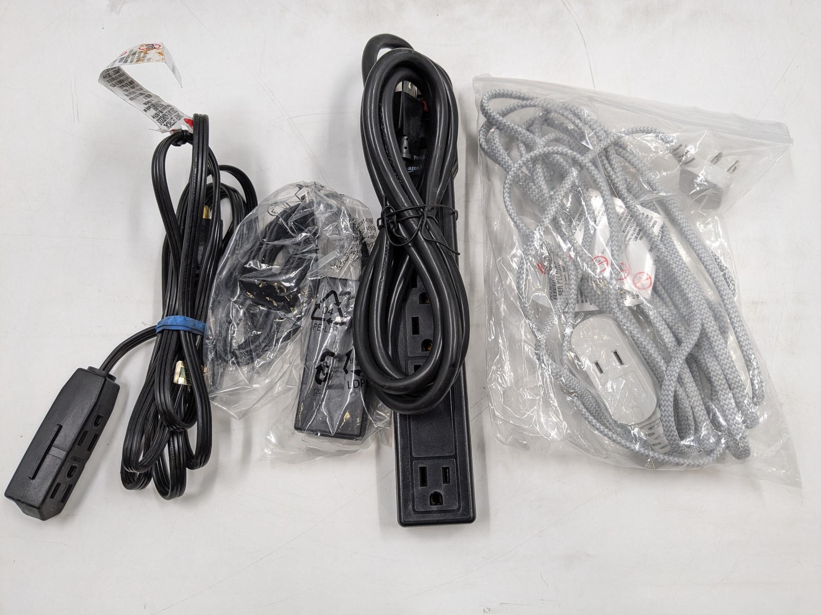 Assorted Unbranded Power Strips, Surge Protectors & Power Supplies