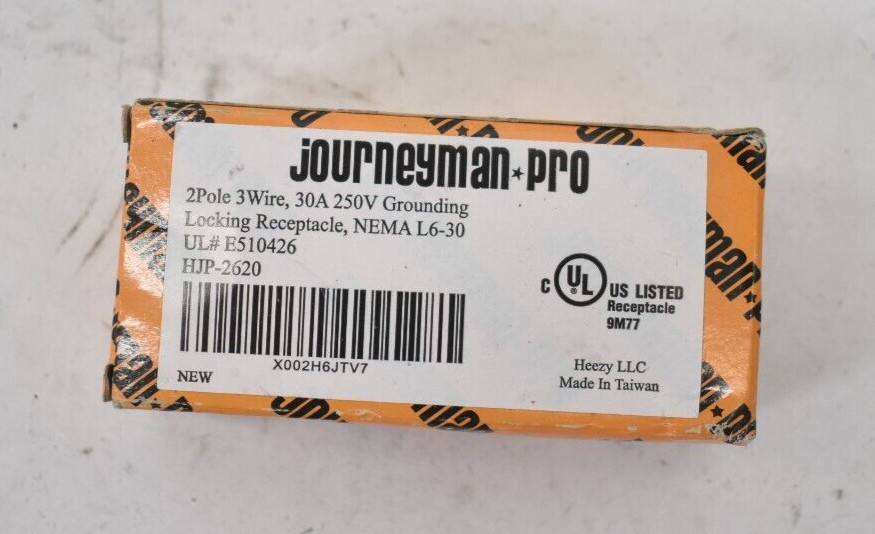 Journeyman-Pro Flush Mount Locking Receptacle Socket/Outlet 30A 250V 2620