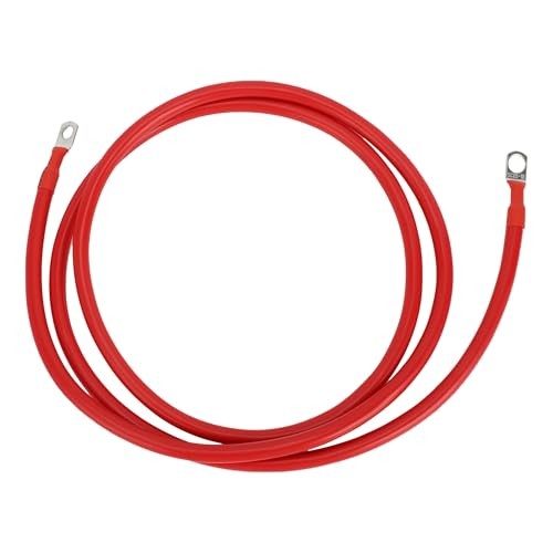 1 Pc Universal Battery Inverter Cable 3/8″ Lug 5/16″ Lug Battery Cable 6FT Red