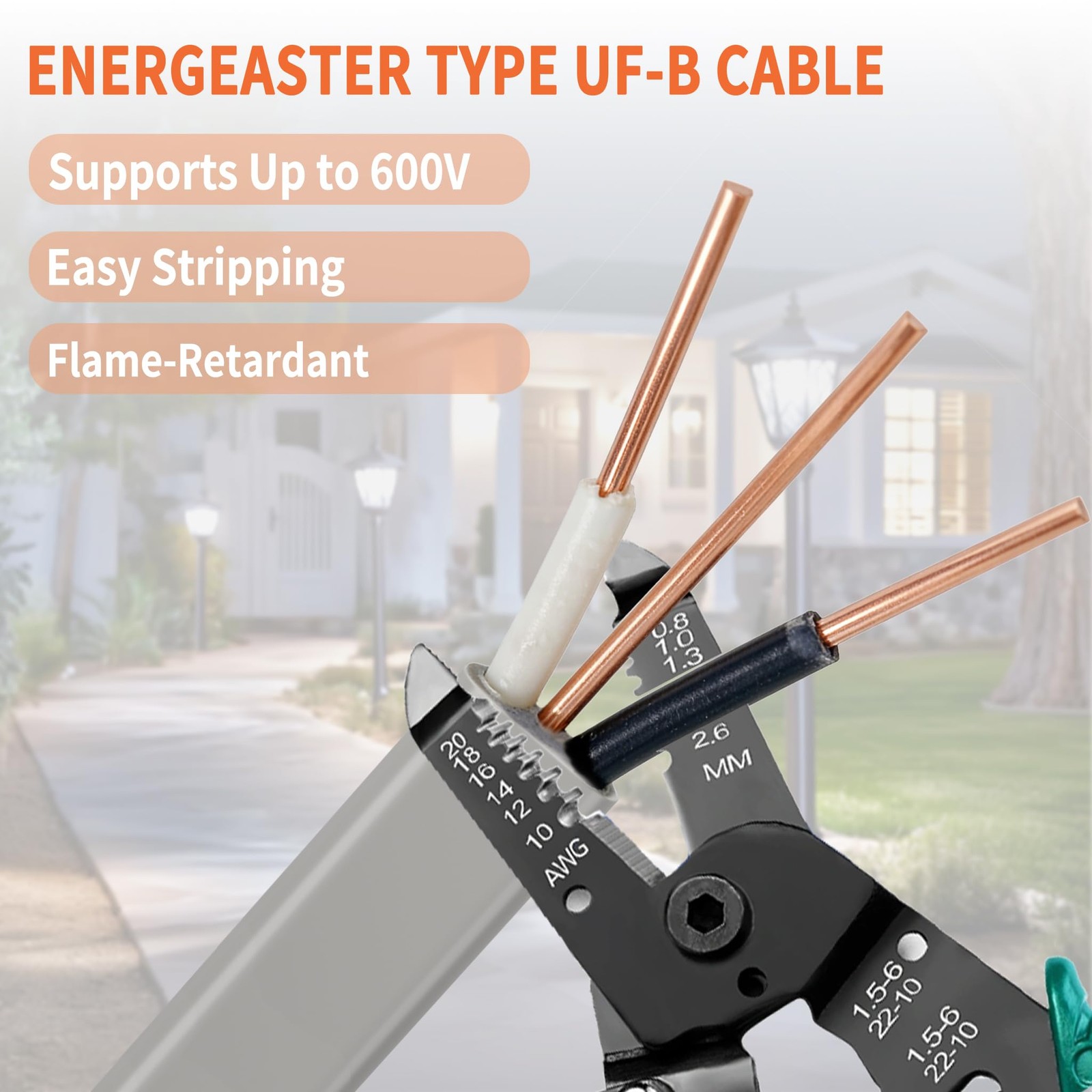 12/2 Uf-b Wire 100 Ft Pure Copper Direct Burial Cable, Sunlight & Moisture
