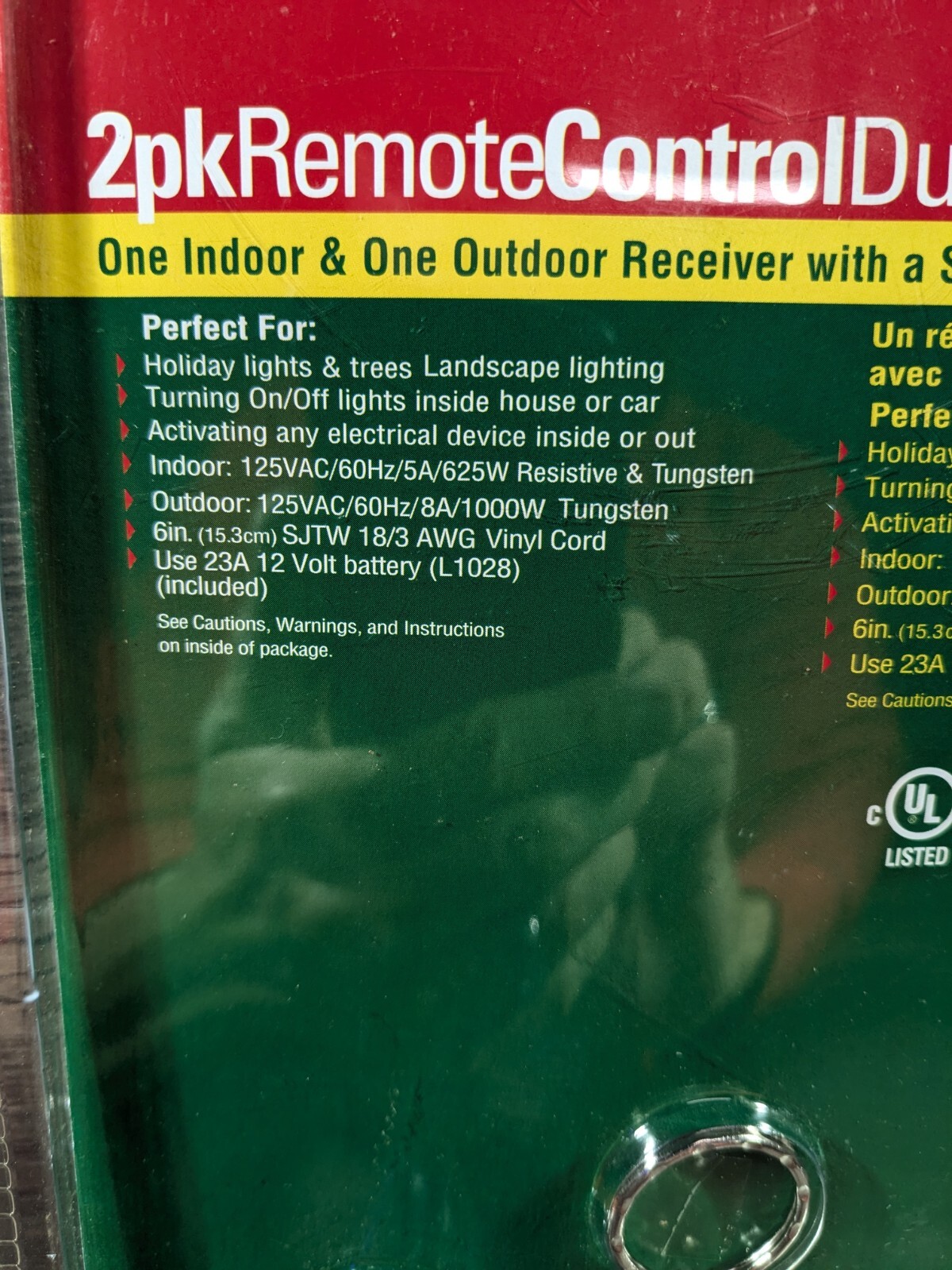 STANLEY Brand New 2Pk Remote Control Duo Indoor Outdoor Lighting 50′ Range