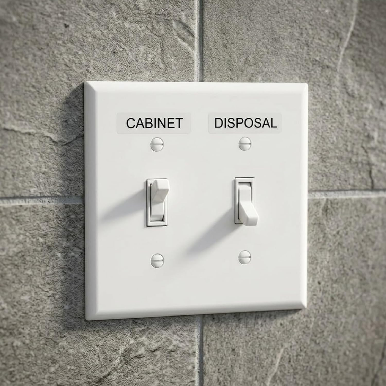 650 Pcs Light Switch Labels, Vinyl Rectangle Light Switch Stickers for Home & Of