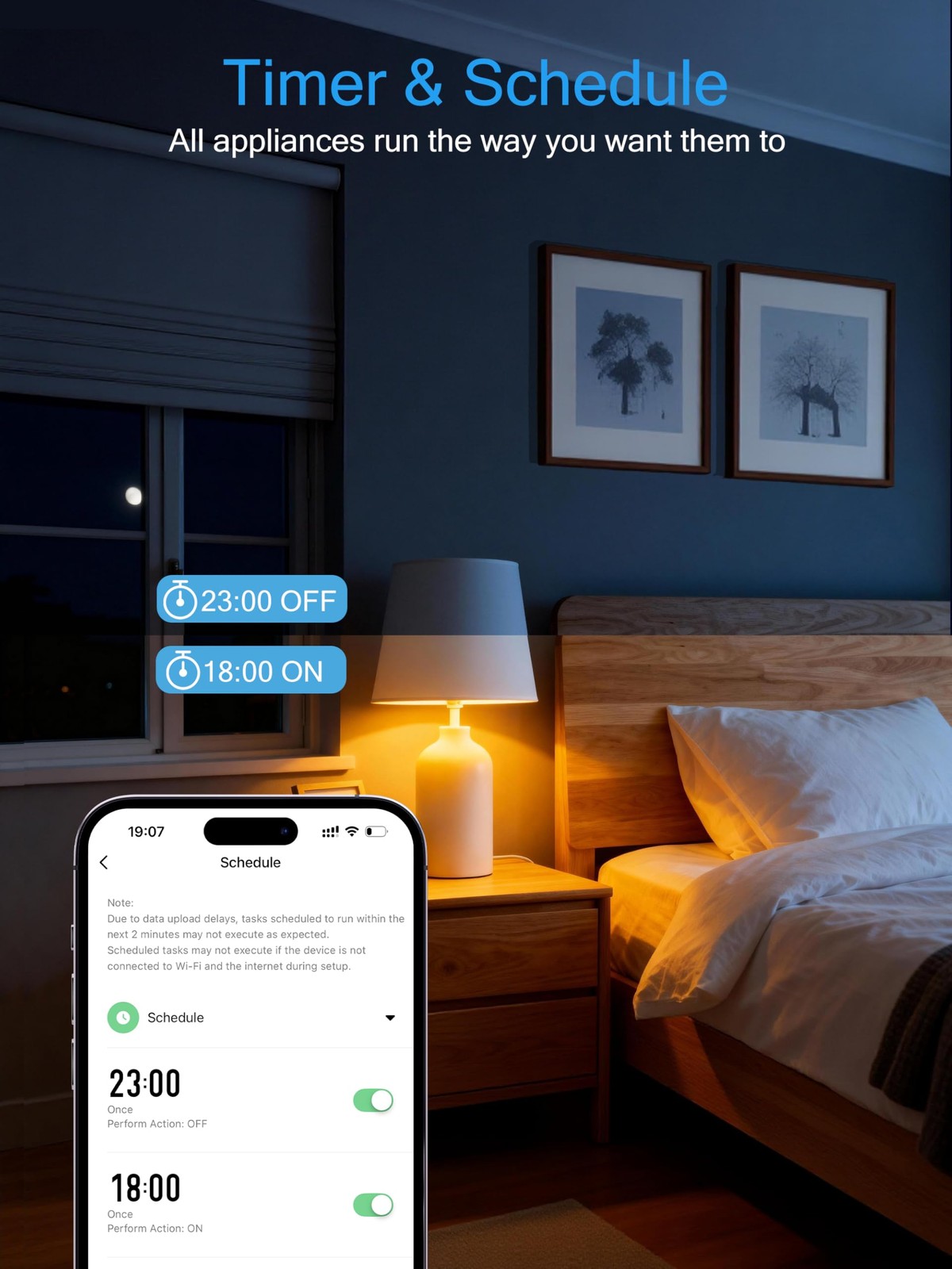 15A Smart Plug, Wi-Fi & Bluetooth Smart Outlet for High-Power Home Appliances…