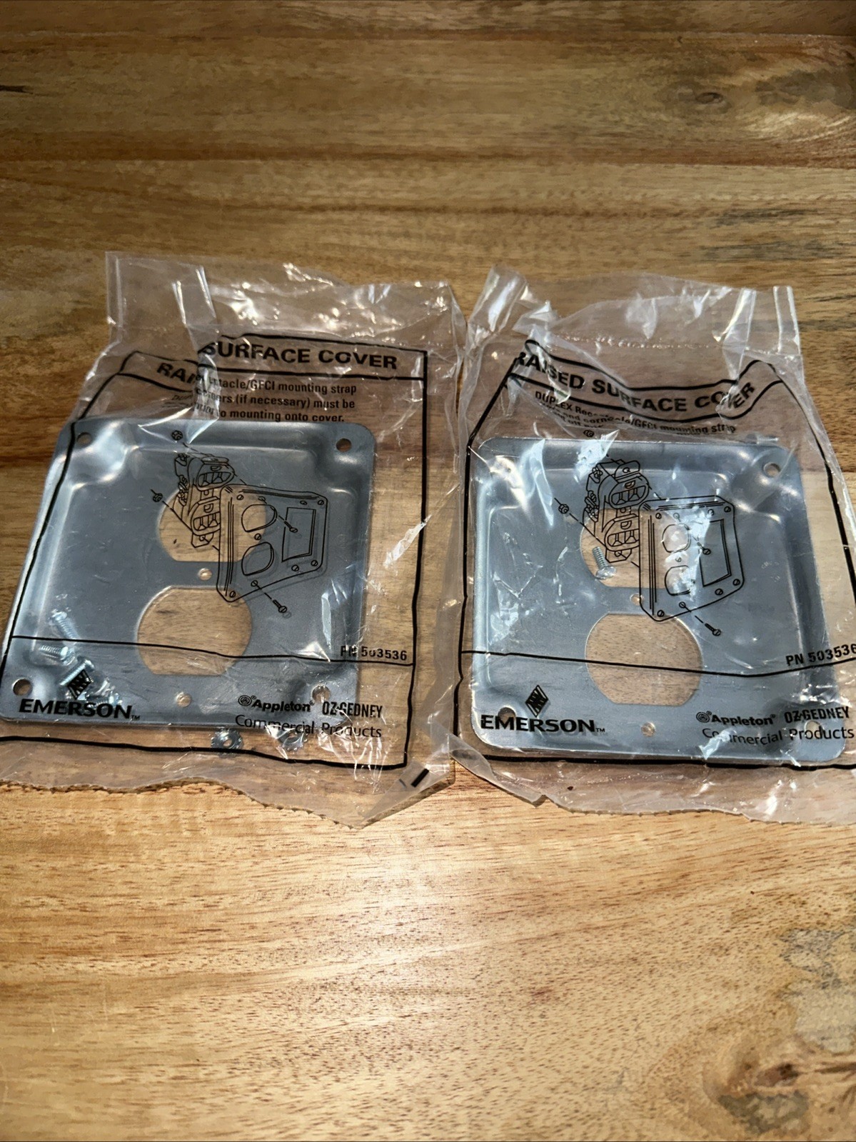 Emerson Raised Surface Outlet Cover 503536 Qty Two