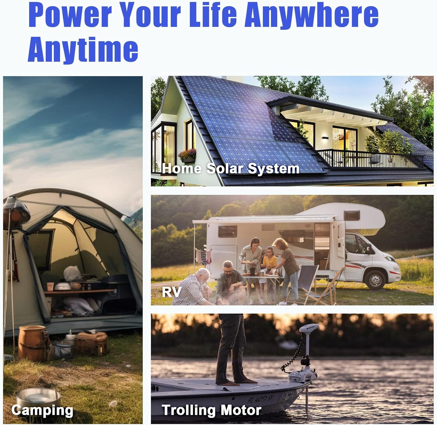 12V 10Ah 30Ah 50Ah BMS LiFePO4 Lithium Battery with Charger for RV Marine Lot