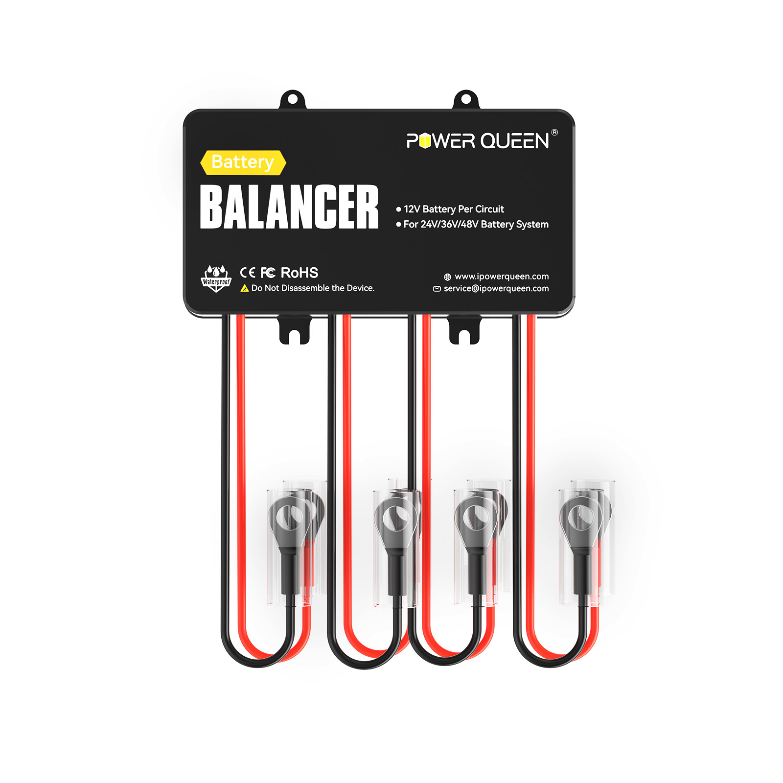 PowerQueen Battery Balancer Equalizer for 24V/36V/48V Bank LiFePO4/Lead Acid/Gel
