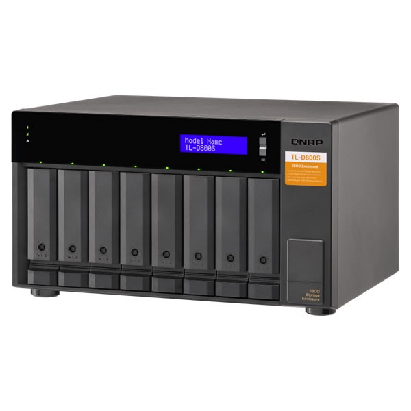 QNAP TL-D800S 8-Bay SATA JBOD Expansion Enclosure 2.5/3.5in