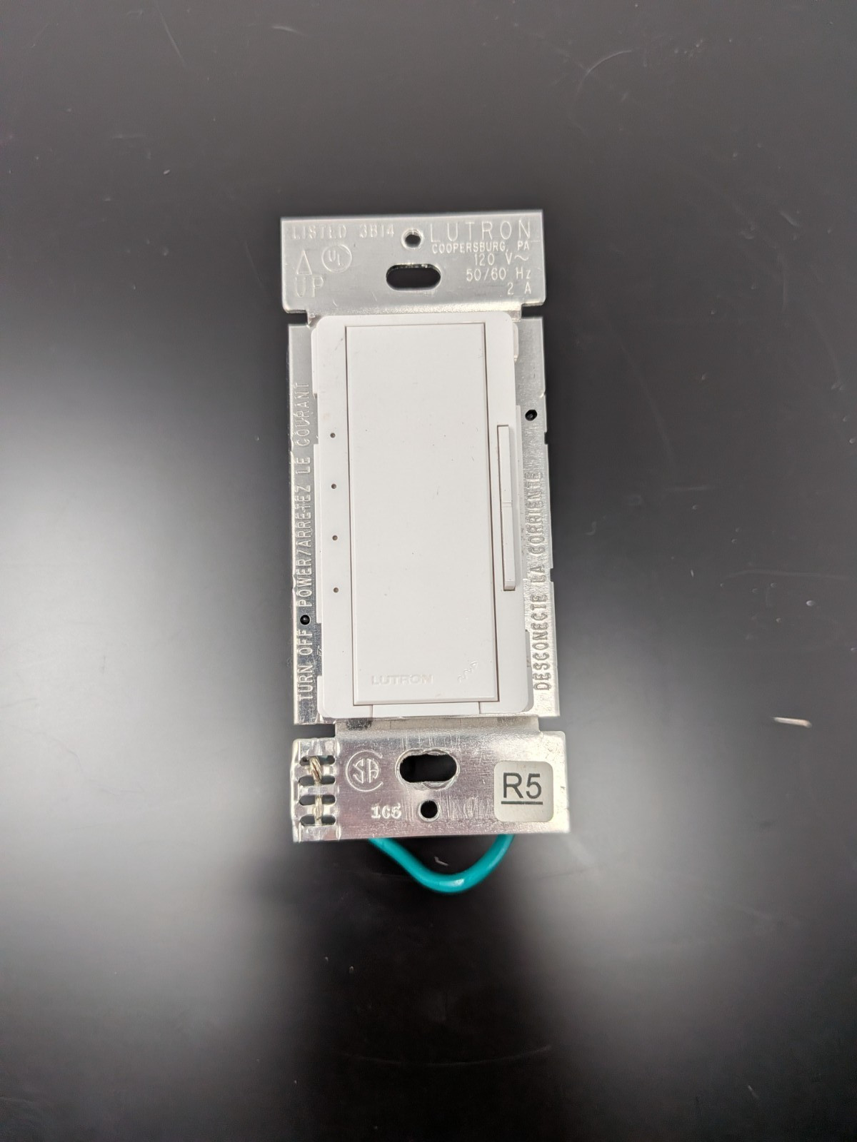 Lutron RRD-2ANF-WH RadioRA 2 Fan Speed Control Gloss White