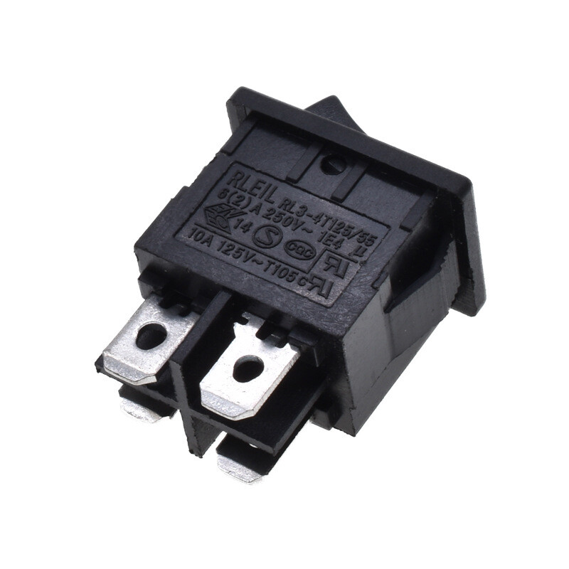 1pc brand new rleil rl3-4t125/55 6a 250v 4 pin 2 position rocker switch