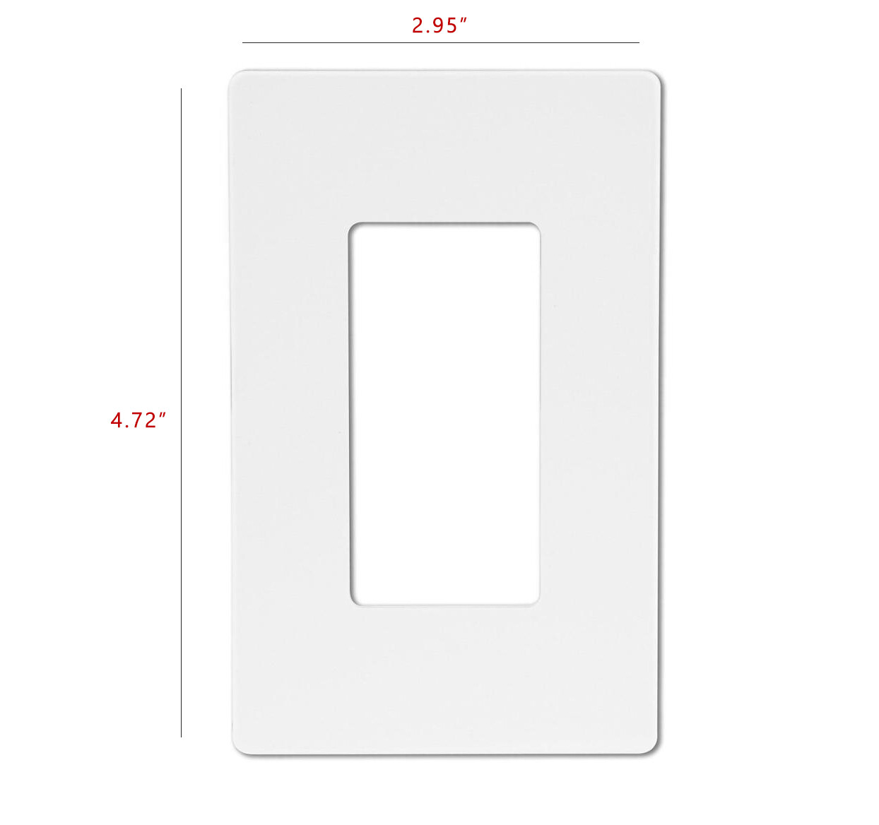Screwless Decora Wall Switch Cover Plate / Outlet Cover – 1-5 Gang UL Listed