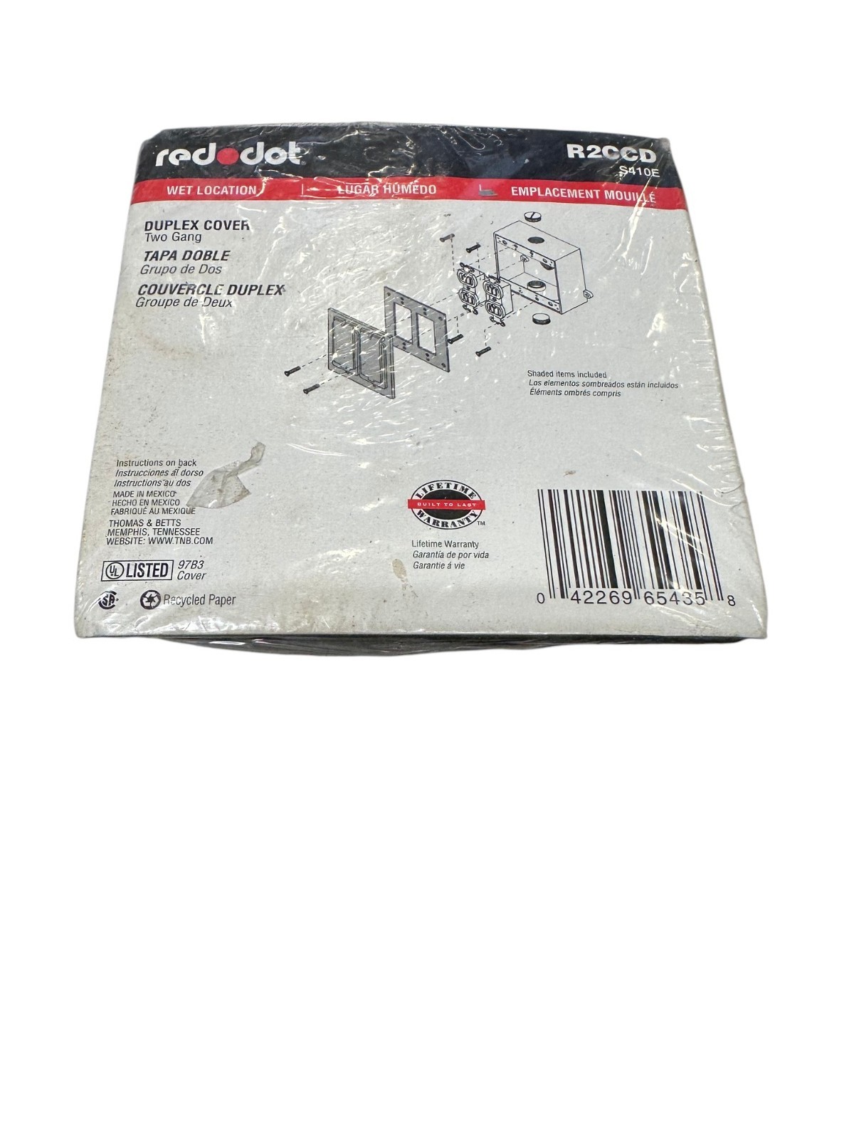 Red Dot R2CCD Wet Location Duplex Cover 2-Gang 🔥 Fast Shipping 🔥