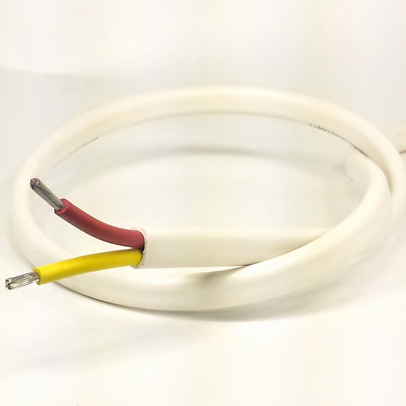 10/2 AWG Gauge Marine Grade Wire, Boat Cable, Tinned Copper, Flat Red/Yellow