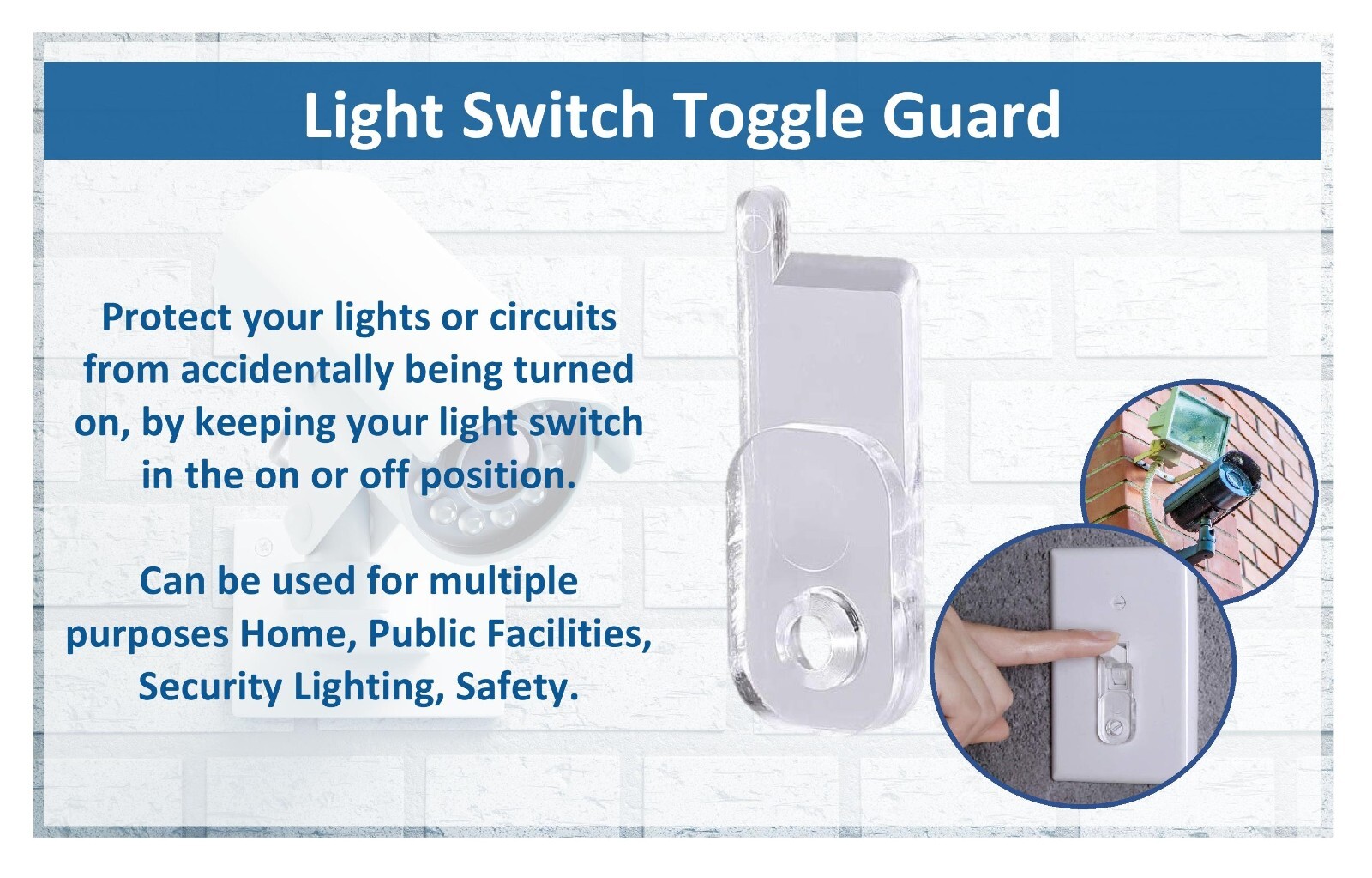 Clear Toggle Switch Cover Guard – Multipack Bulk Help Keeps Light Switch ON/Off