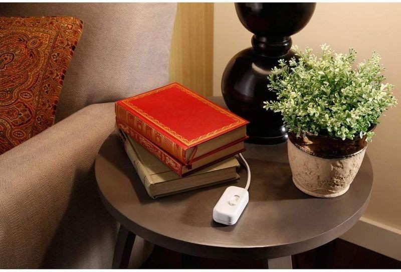 Lutron Credenza Plug-In Lamp Dimmer Slide Style White TTCL-100H-WH Energy Saver