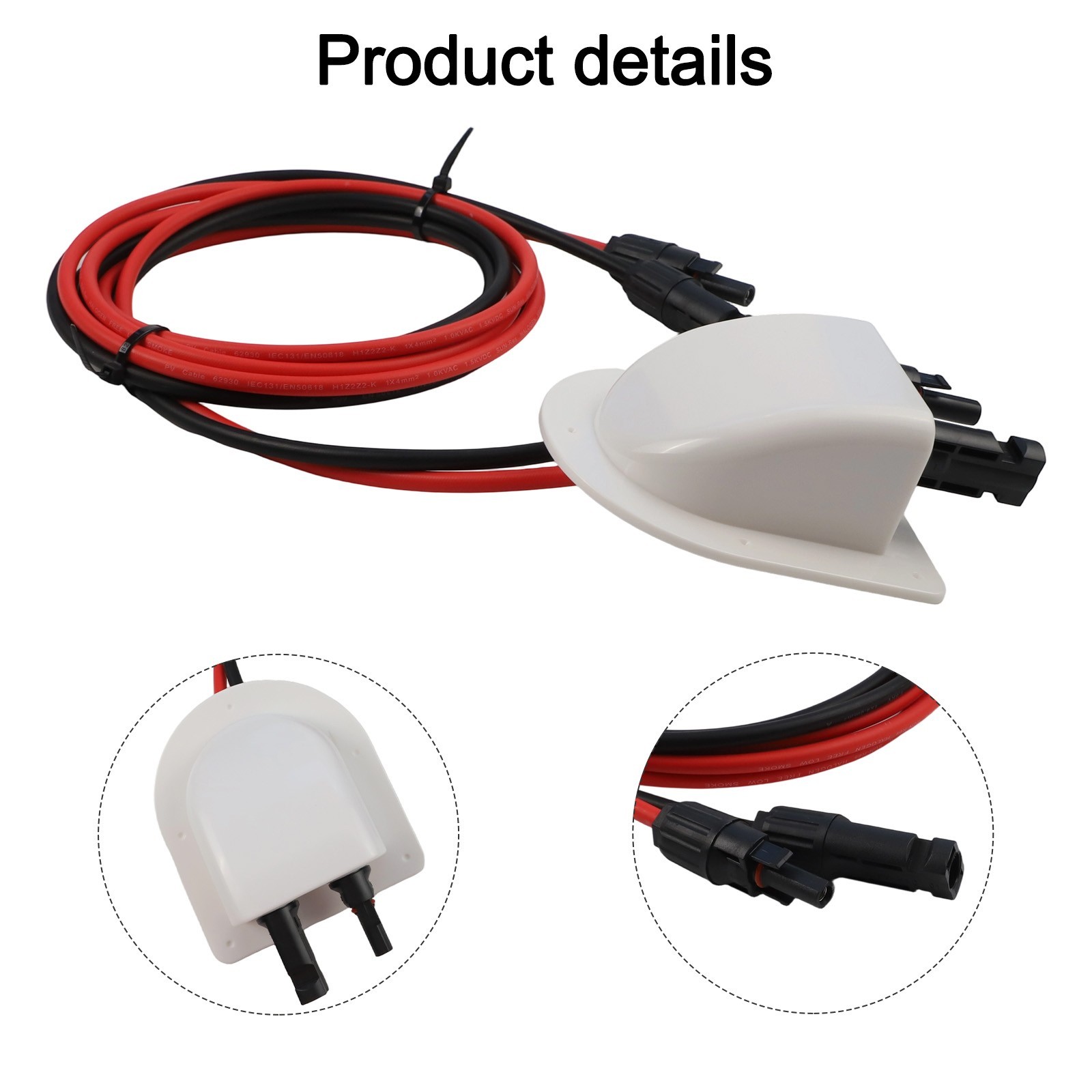 Solar Dual Cable Entry System with IP68 Waterproof Seal for RV and Yacht