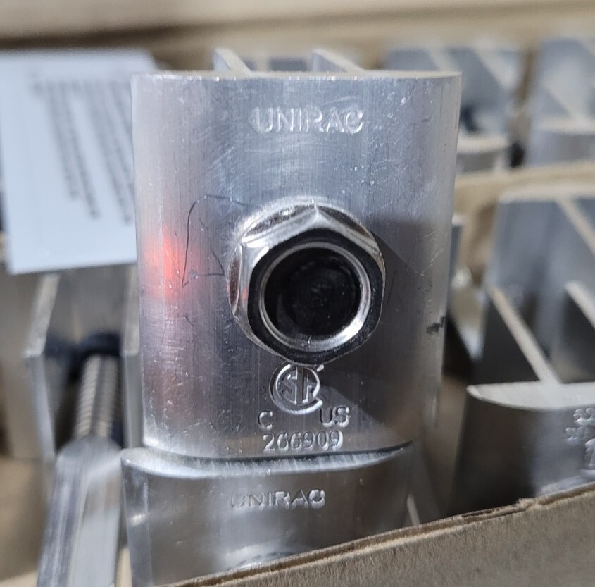 Unirac Universal AF Mid Clamp Mill 302045M QTY 20