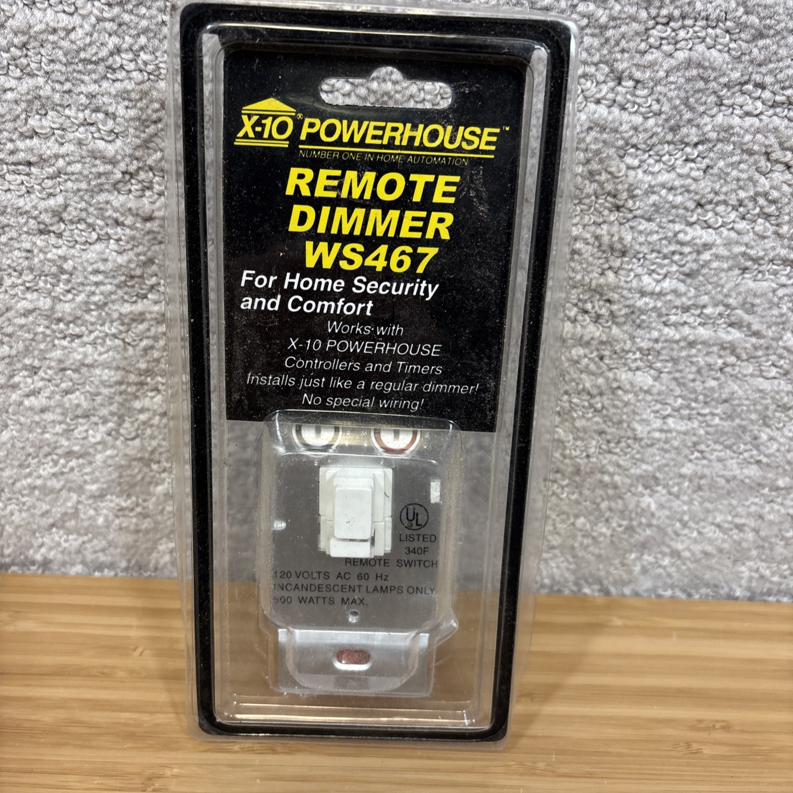 X10 Powerhouse WS467 Remote Dimmer Wall Switch Module