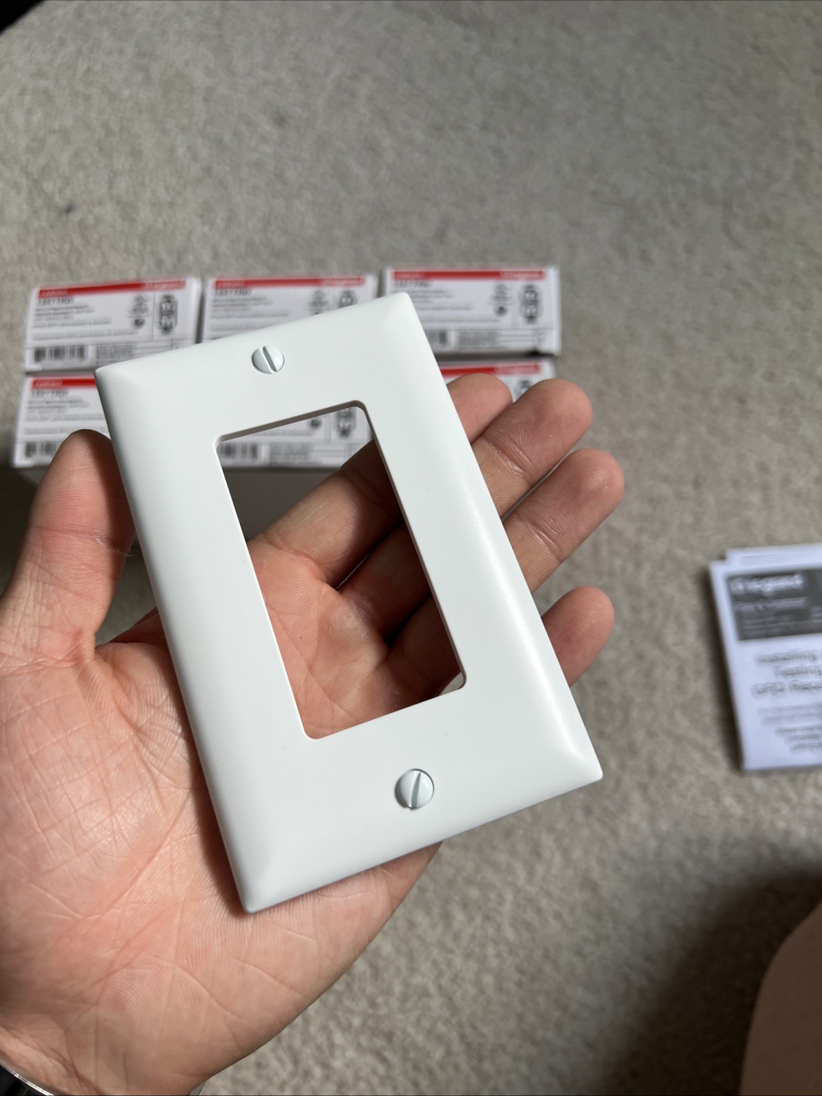 7 PCS Legrand-1597TRW Tamper-Resistant GFCI Outlet 15A 125V – White