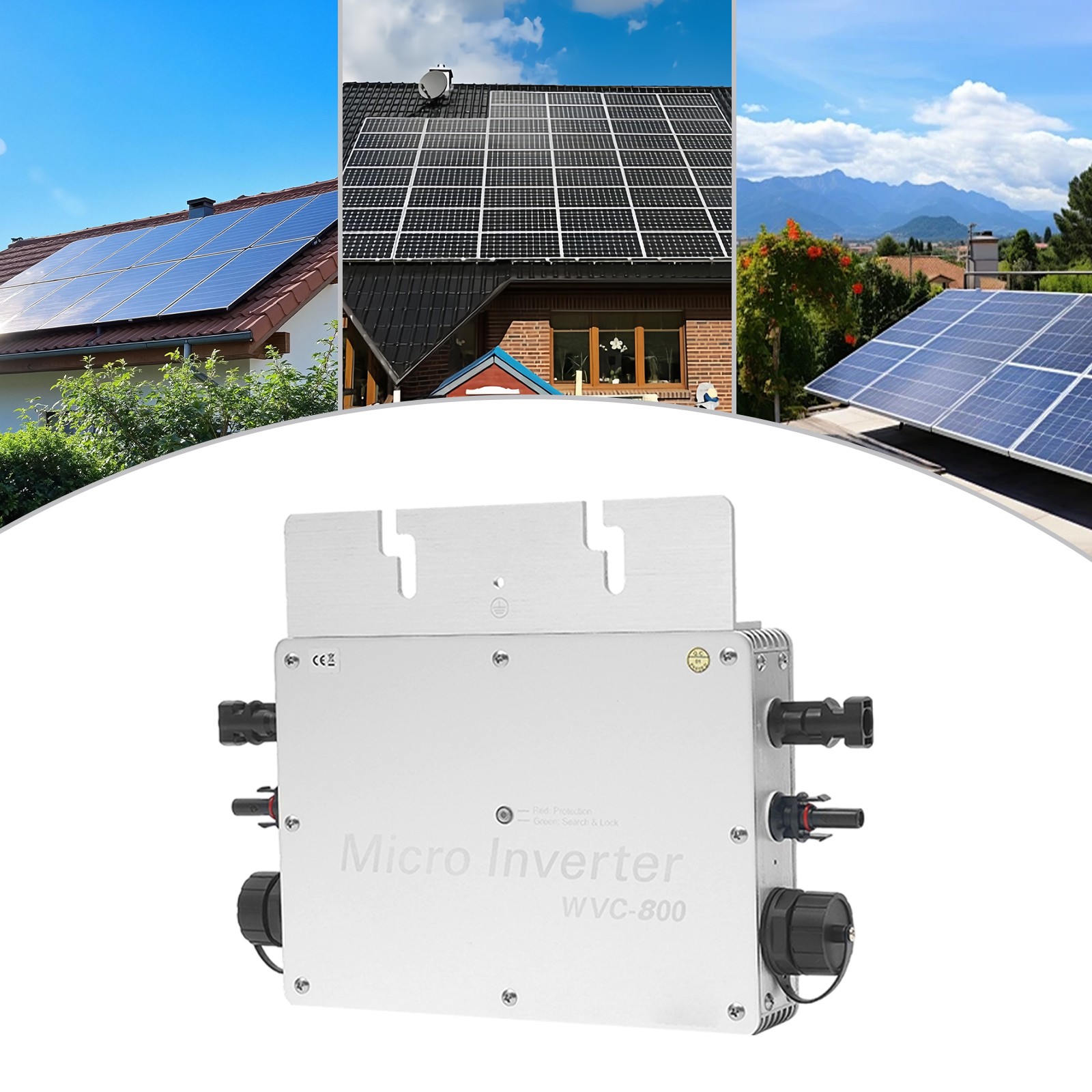 LCD Display Inverter Corded Solar Power Electric Rectangle Solar Inverter 800W