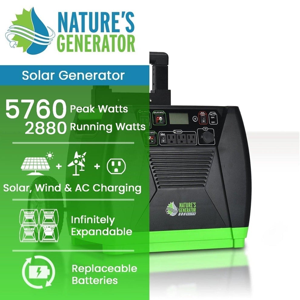Nature’s Generator Elite 3600/w Solar/wind Note Local Pickup