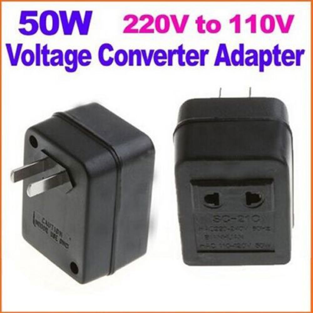 Step Down Transformer Travel Adapter 50W US AC 220V To 110V Voltage Converter US