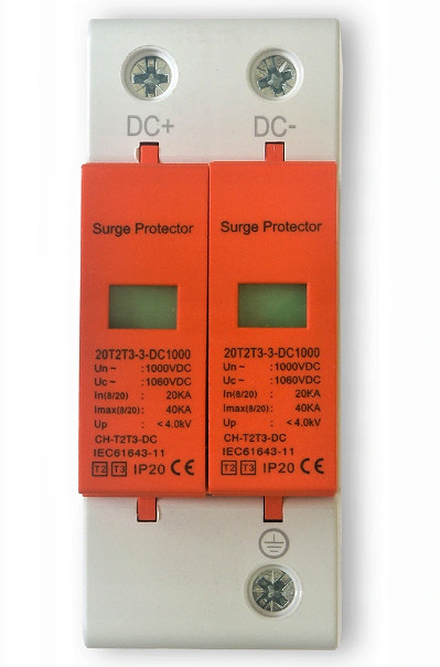 SPD Surge Protector Protective Device DC Photovoltaic 2P 1000V