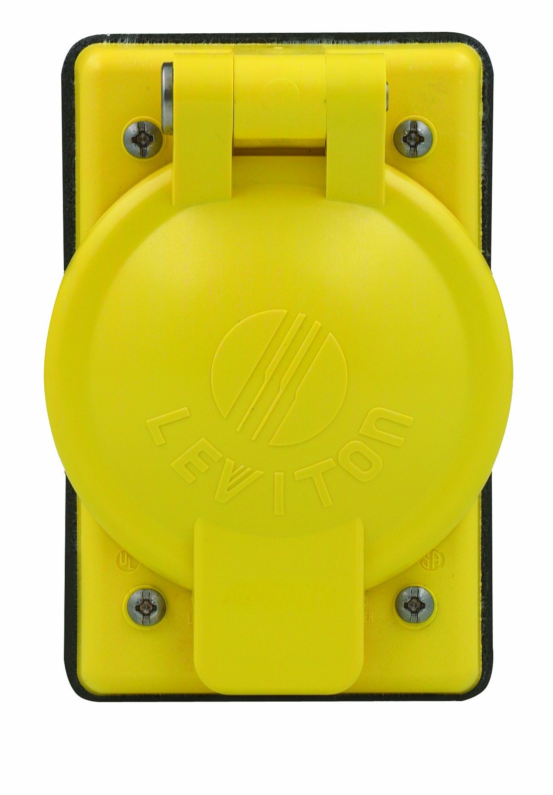 1-Gang Locking 1.60-Inch Diameter, Device Receptacle Wallplate, Weather-Resis…