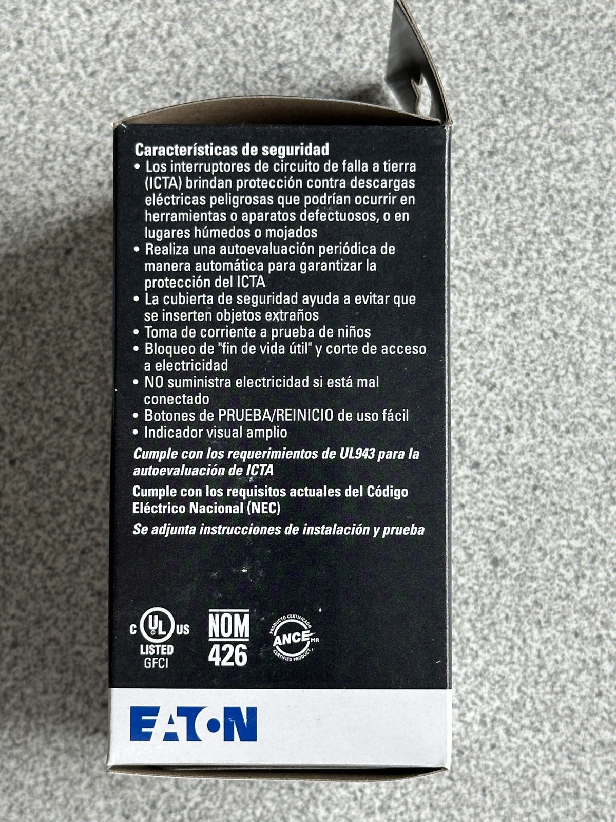 NEW Eaton Lt Almond Tamper Resist GFCI Self-Test Outlet Receptacle 15A TRSGF15LA