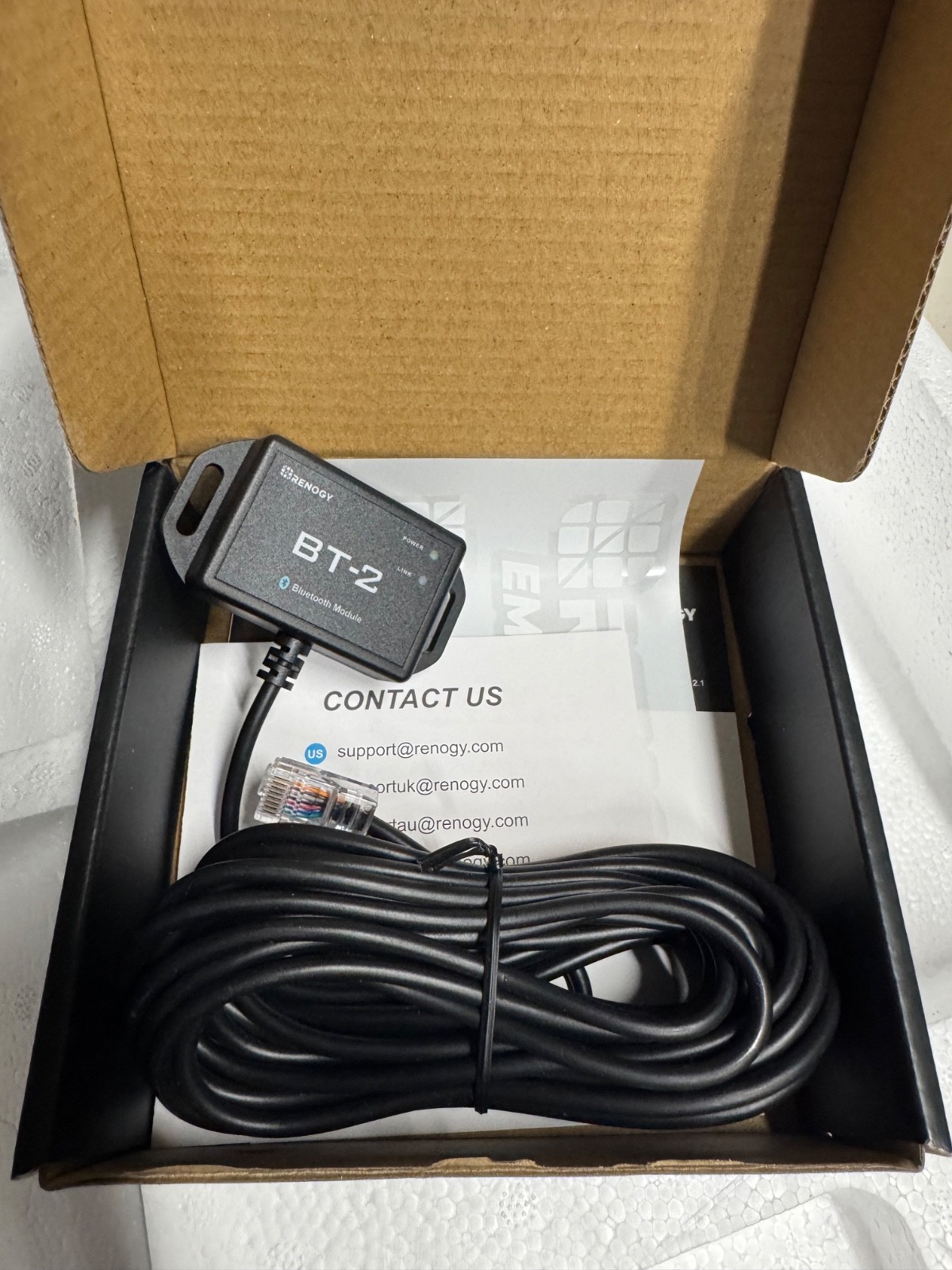 Renogy BT-2 Bluetooth Module RJ45 Communication Port Wirelessly Monitor
