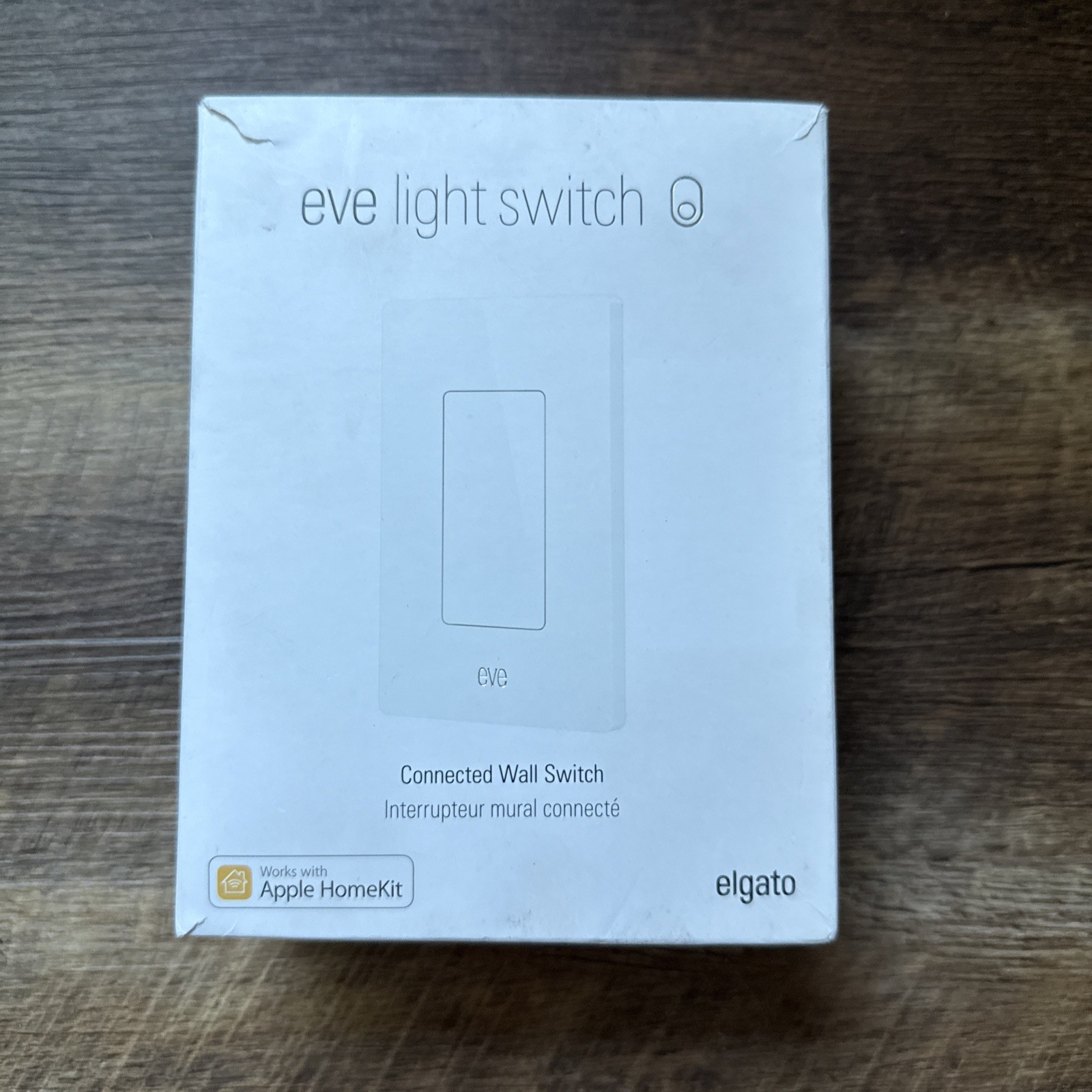 Eve Light Switch – Connected Wall Switch Apple HomeKit Bluetooth Open Box